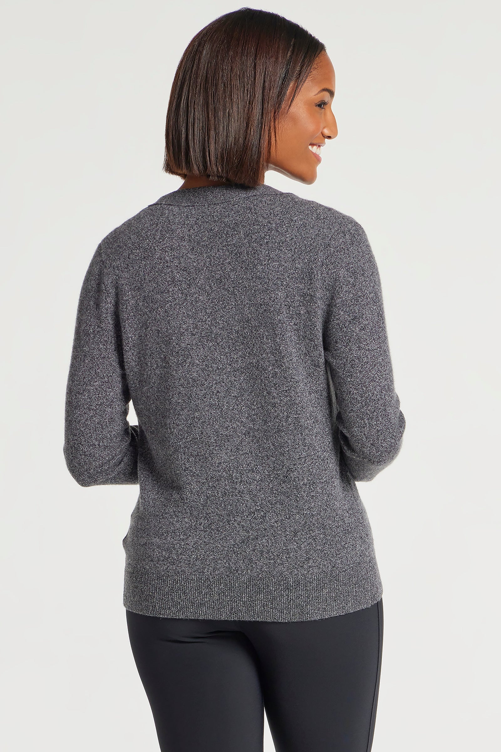 Charcoal || Missy Cashmere Cardigan