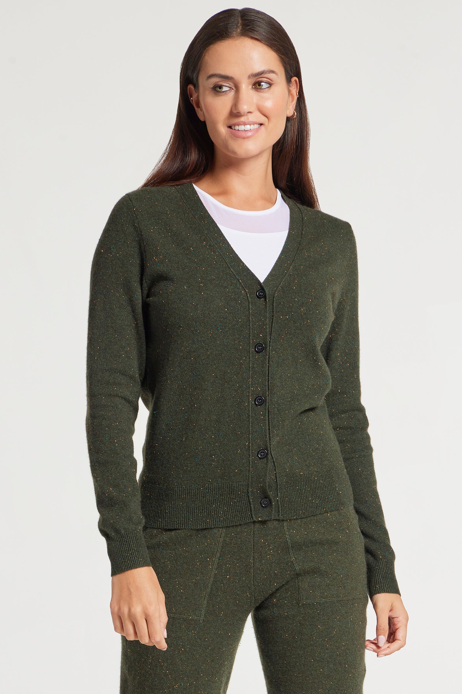 ARMY GREEN || Missy Cashmere Cardigan